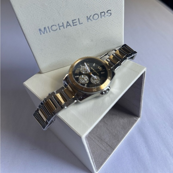 Michael Kors Multifunction Two-Tone Stainless Steel Watch- style Boyfriend watch - Picture 1 of 7